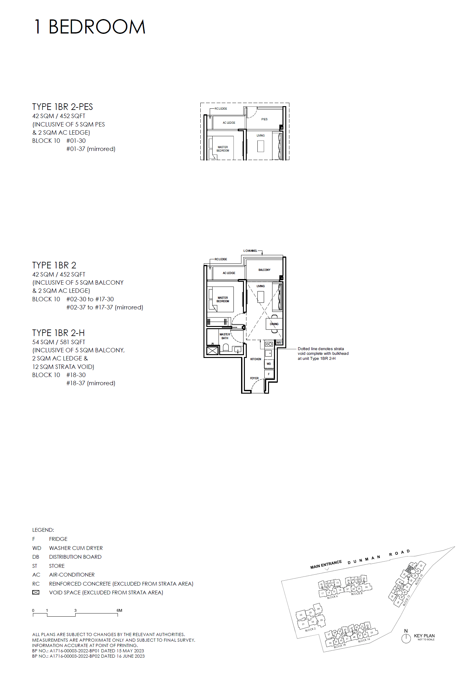 1BR 2-H floor plan